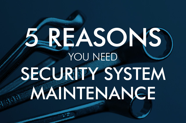 Security system maintenance